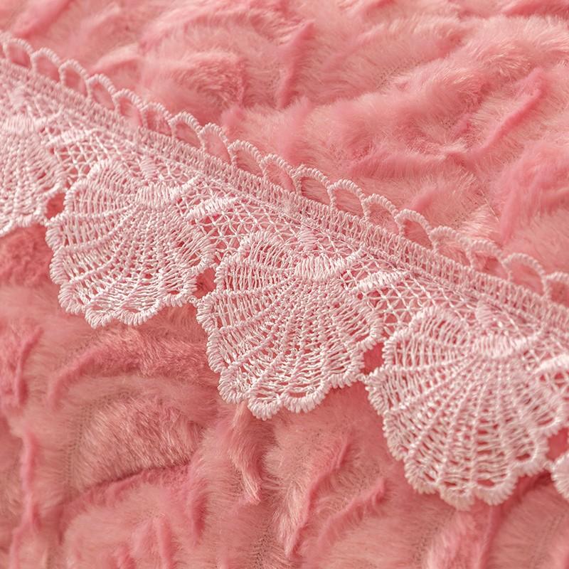 Chic Textured Rose Velvet Thickened Cover For Sofa Non -Slip Plush Ultra -Soft Corner Couch Slipcover Sofa Chaise Cover Loung New