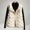 Autumn and winter vest loose vest jacket catty m hooded down cotton jacket women's vest