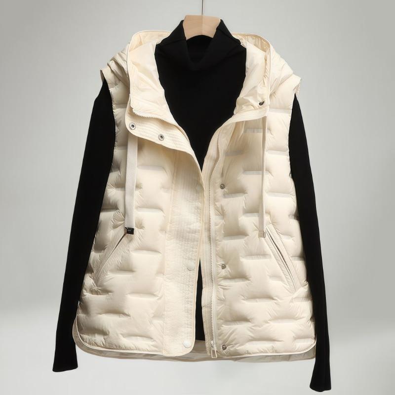 Autumn and winter vest loose vest jacket catty m hooded down cotton jacket women's vest