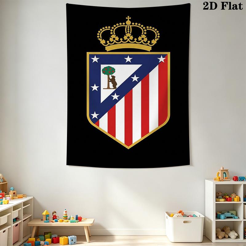 Atletico Madrid Crest Bedding 1 Duvet Cover 2 Pillowcase Without Core Bedding Set Christmas Birthday Gift Duvet Cover And Pillowcase Bedding