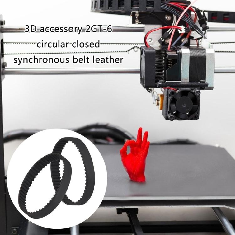 2GT Rubber Timing Belt 110/158/180/300/752mm Close Looping Synchronous Belt 3D Printer Part GT2 Drive Toothed Belt