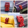 Car Accessories Aluminum Engine Hood Latch Catch Lock Kit For Jeep Wrangler JK JKU JL JLU Gladiator JT 2007-2023 Black/Red