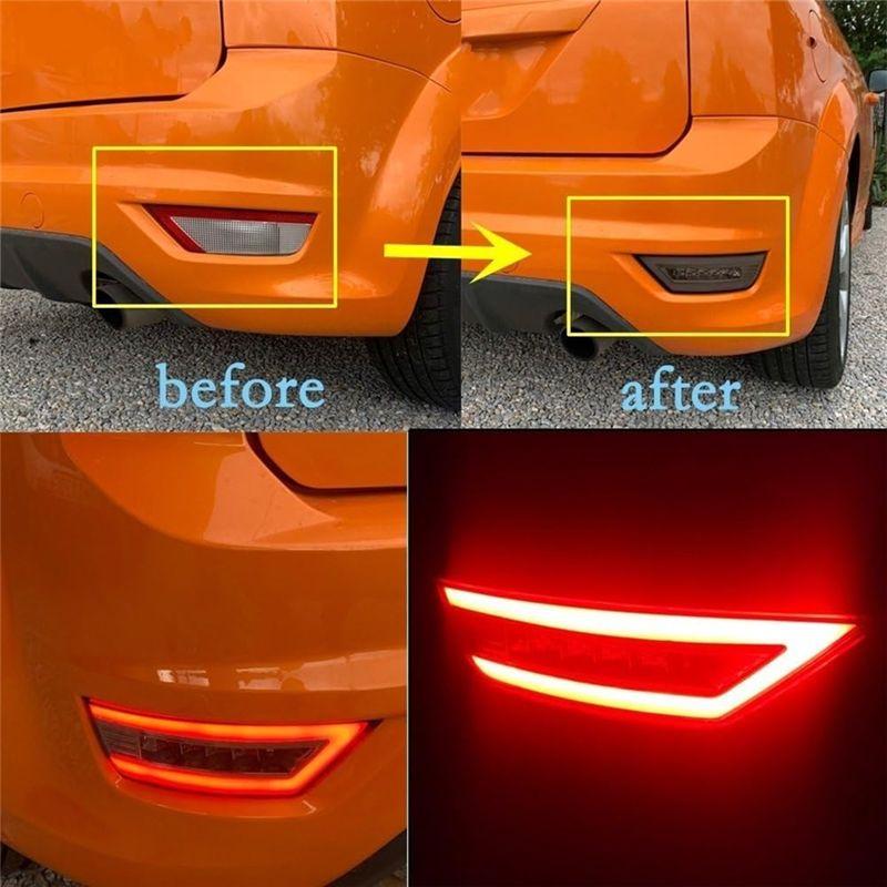 Rear Bumper Fog Light Brake Light Turn Signal Reflector For Ford Focus MK2 Hatchback 2 Ecosport Escape Kuga