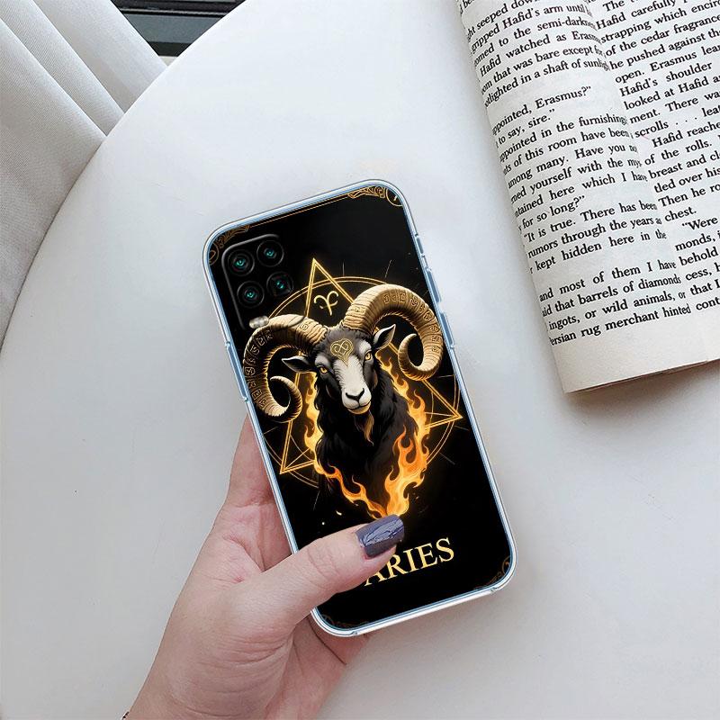 12 Constellation Card Transparent Phone Case for LG K22 K30 K40 K40S K41 K42 K50 K50S K51 K51S K52 K61 K62 K71 K92 Q61