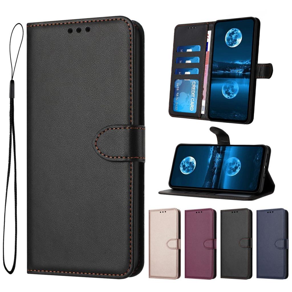 Flip Phone Case for Samsung S25 Ultra - Faux Leather Wallet Card Holder Shockproof Phone Stand Full Cover on Samsung S25/S24/S23/S22/S21/S20/Plus