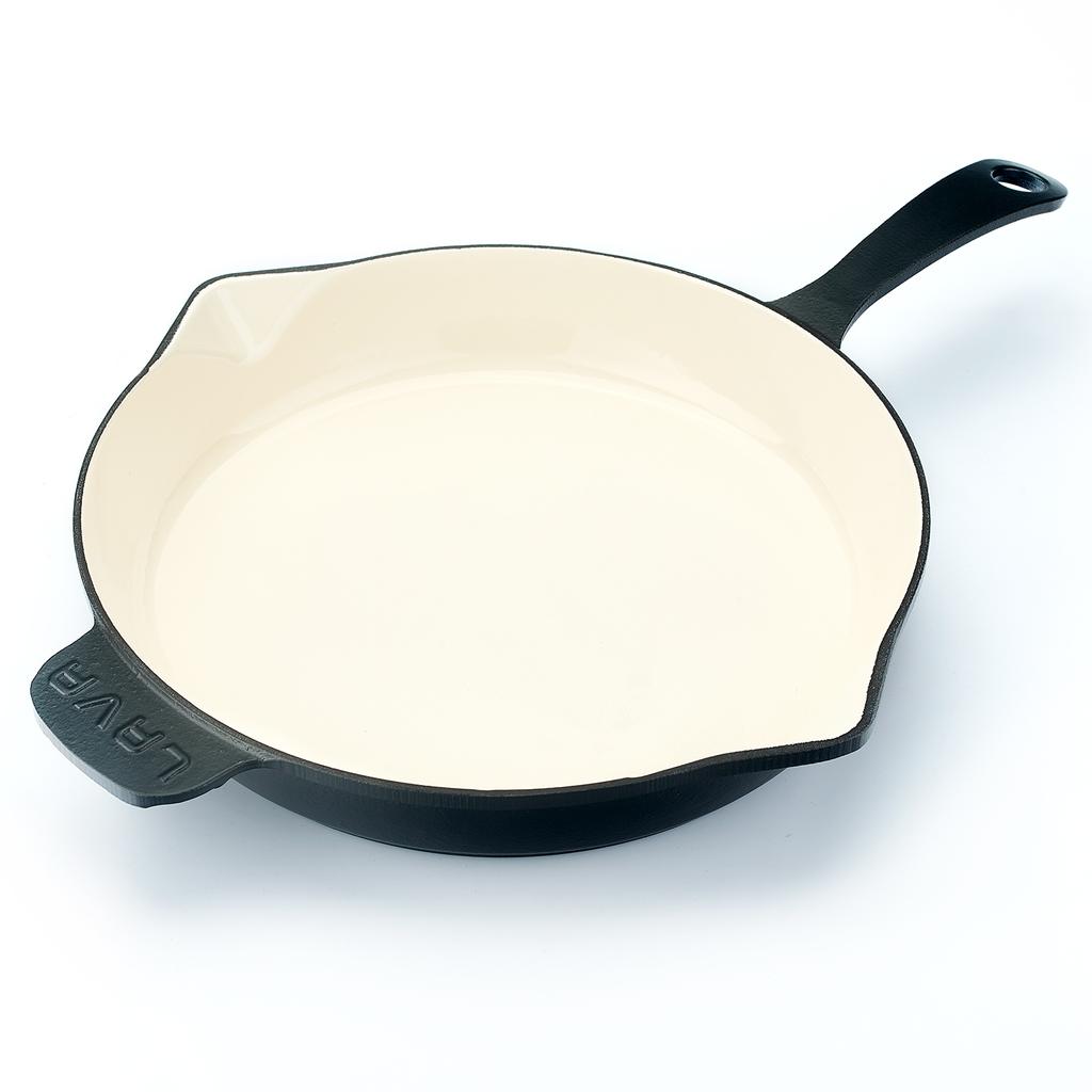 Lava Cast Iron Round Edition Series Saucepan. Long-Stem, Dia. Ø 28cm.  