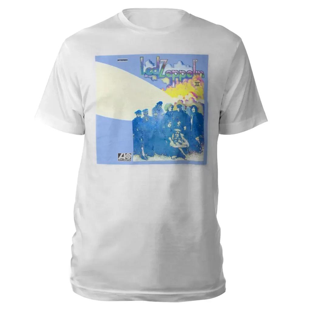 Rock Band Led Zeppelin Men's Cotton Album Graphics Tshirt New Summer Spring Women Oversized Hiphop Y2k Fashion Tshirt