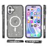 For iPhone 17 Case Compatible with MagSafe Glitter Powder PC+TPU Phone Cover