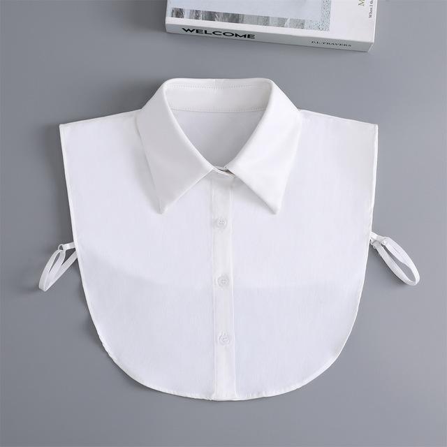 Linbaiway New Lapel Fake Collar Vintage Detachable Shirt Collar for Women Blouse Sweater False Collar Lapel Top Neckwear Ties