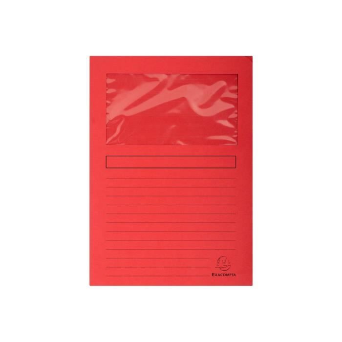 Exacompta SUPER Chemise A4 Pour 80 Feuilles Couleurs Assorties (pack De 10)