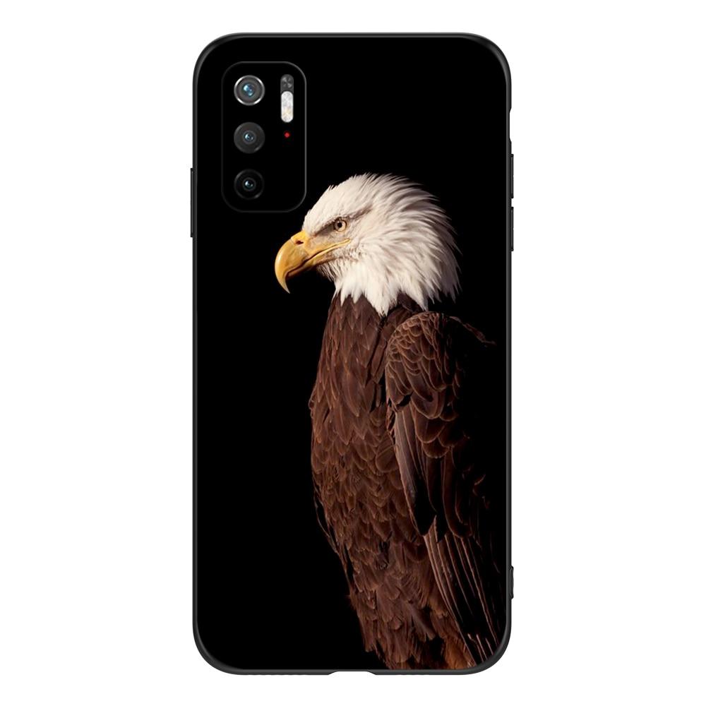 For Poco M3 Pro 5G Case 6.5" Xiaomi Redmi Note 10 5G Phone Back Cover Bumper POCOPHONE Black Tpu Case Lion Wolf Tiger Dragon