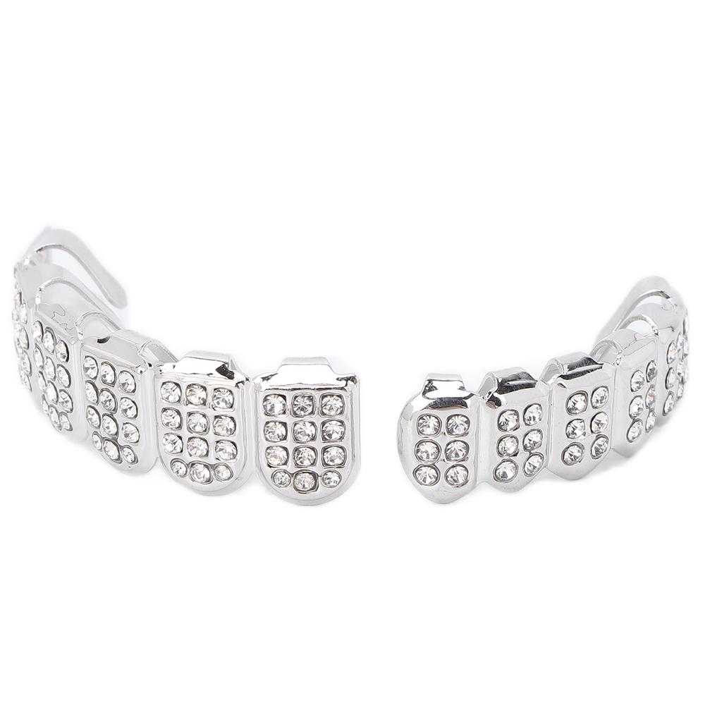 Fashionable Gold Plated Hip Hop Teeth Set Alloy Unisex Rapper Costume Teeth Accessories