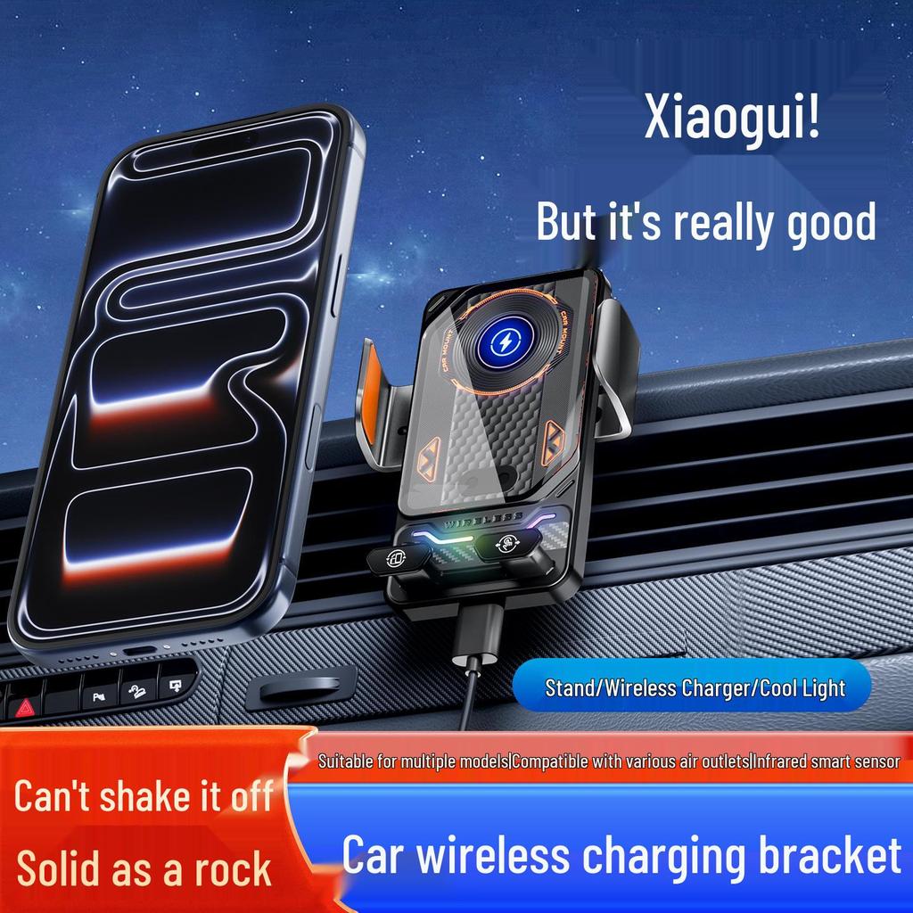 15W Auto-Clamping Wireless Charging Phone Holder for Car