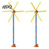 Summer Outdoor Fun Toy Windmill Sprinkler for Kids 360-degrees Spinning Water with 6 Blades And Splash Park 54 Nozzles Universal Hose Connection