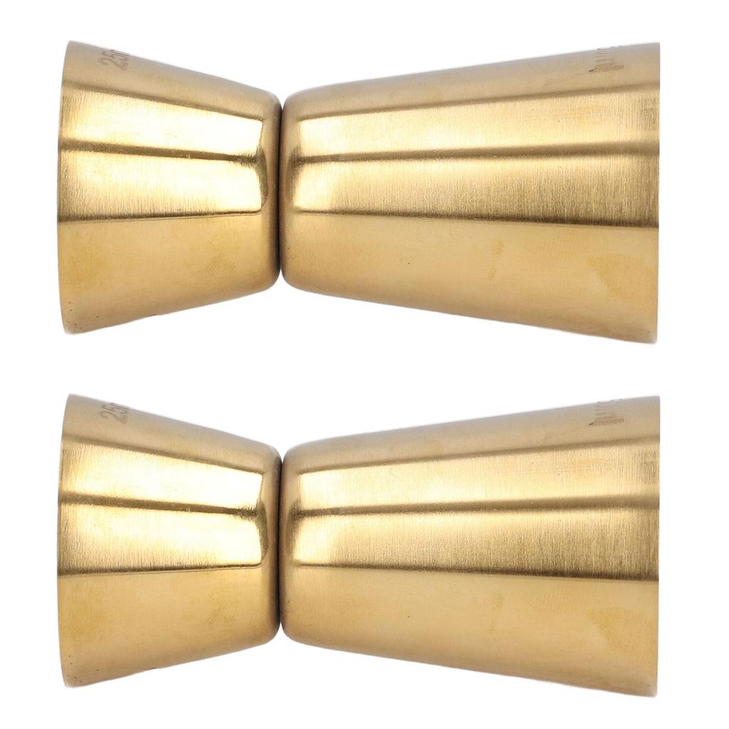 Double Head Cocktail Jigger Stainless Steel Gold Wine Jigger Bar Measuring Cup for Restaurant