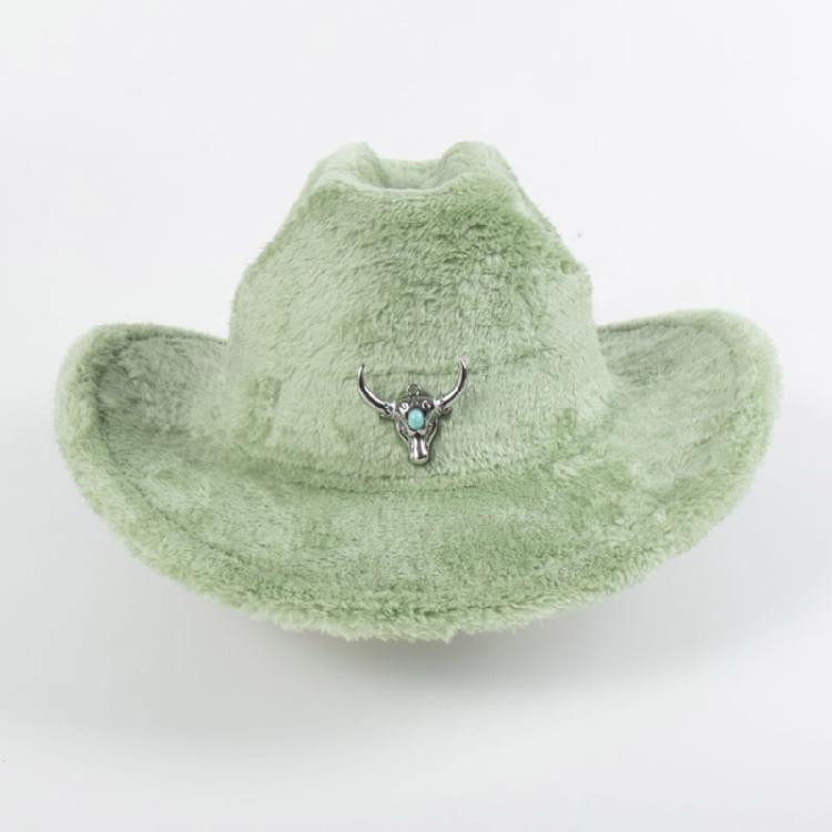 Plush Homburg Furry Fashion Hat Gifts for Boyfriend Hat Wide Brimmed Unisex Wear for Gatherings Photo Props