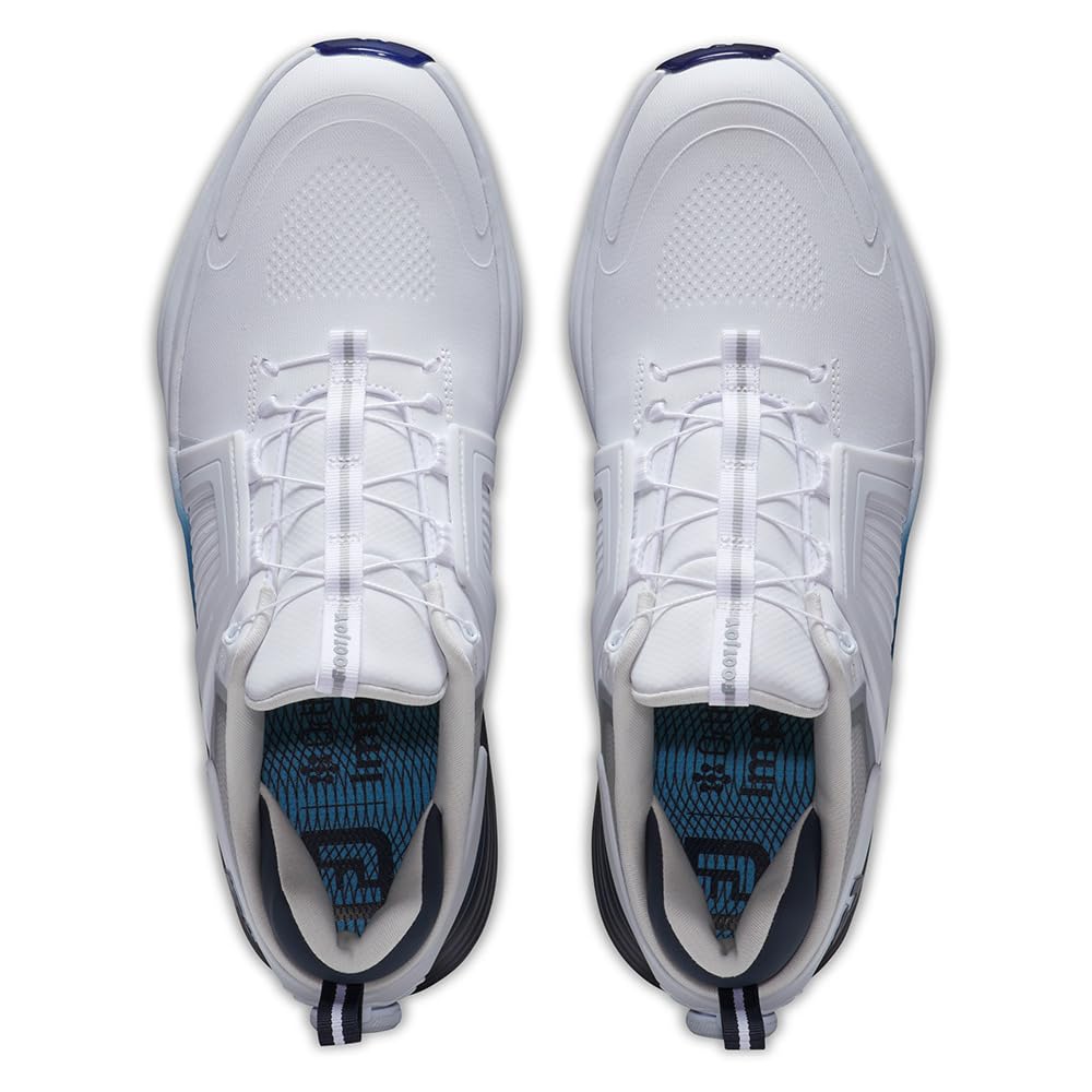 FootJoy HyperFlex Carbon Boa Golf Shoes, Men's, 55475J, White/Navy, Size 27.5cm, 3E