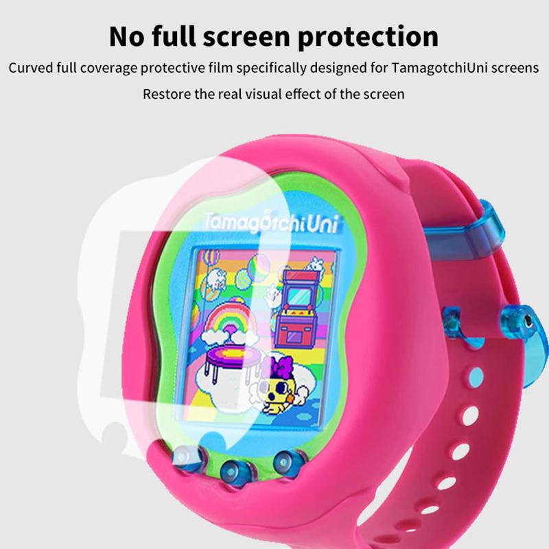 Film protector de ecran transparent Tpu anti-zgârieturi pentru consolă de jocuri pentru ecran LCD pentru Tamagotchi Uni, piesă de schimb pentru upgrade