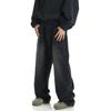 Washed Retro Jeans Men's and Women's American Wide Leg Sweat pants Loose Straight Draping Effect All-Match Casual Long Pants