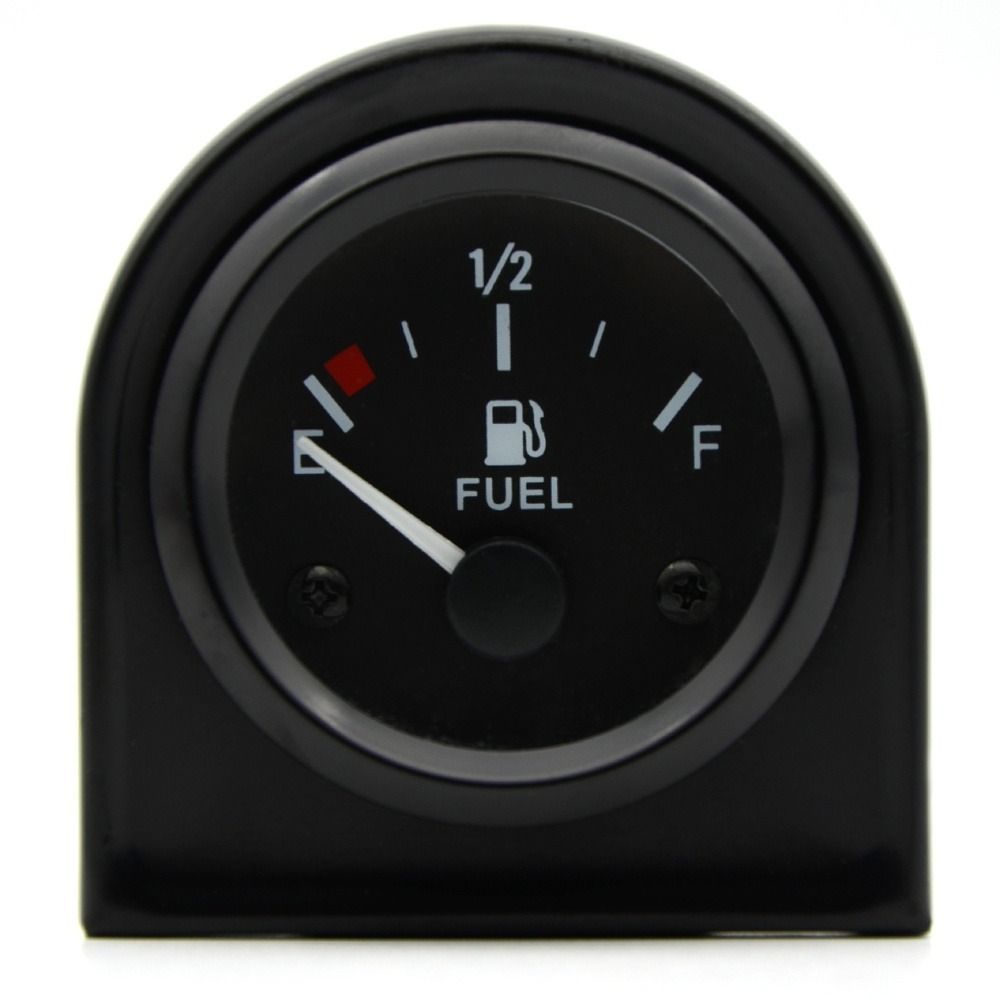 Black Rim Car Meter 2" 52mm Automotive Gauges Waterproof Fuel Level Gauge  Accessories