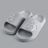 Summer Slippers Bathroom Platform Non-Slip Home Bear Cartoon Flip Flops Beach Women Slipper Sandals Slides Indoor Outdoor 2025