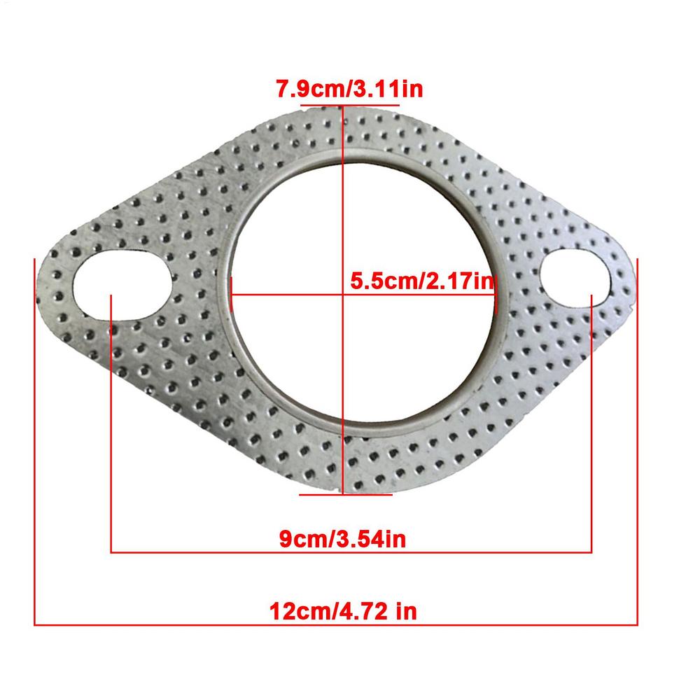 1PC High Temperature Car Exhaust Flange Auto Exhaust Gasket Replacement Sealing Pad Reinforced Car Accessories Muffler Gasket
