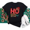Maycaur Women Santa Claus Print Clothes Christmas 90s Funny Holiday Fashion Cartoon Tops Tee Shirt Ladies Female Graphic T-Shirt