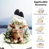 1PC Goat flowersOutdoor Flannel Blanket - Soft Plush Decor for Picnics, Camping, Bedroom, Playroom, Office, or Lunch Break 1229A