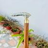 91.44 Cm Victorian Flower Walking Stick Cane Brass Gift for Men and Women Handmade Design Gift Everyday Use Best Gifts