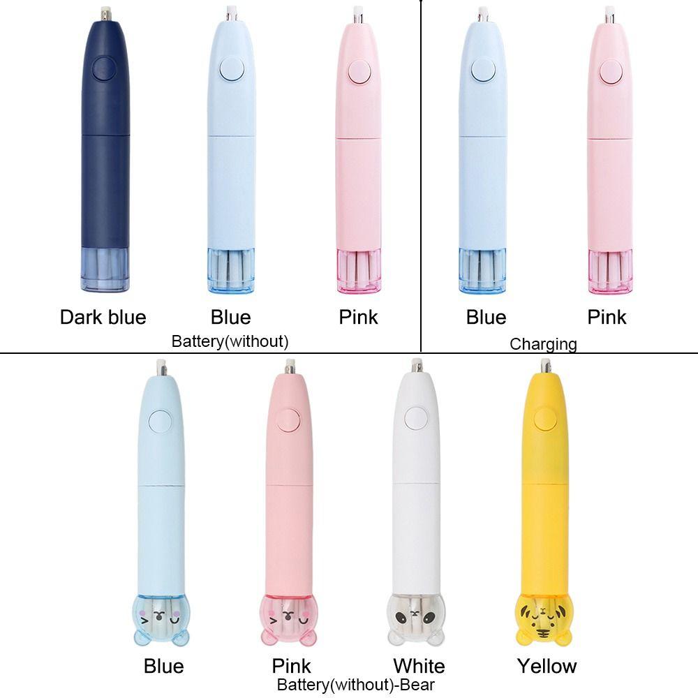 Refill Erasers Electric Eraser Multicolor Stationery For Sketch Writing Drawing
