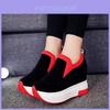 Chic And Casual Comfortable Spring Breathable Loafers For Women With Increased Heels