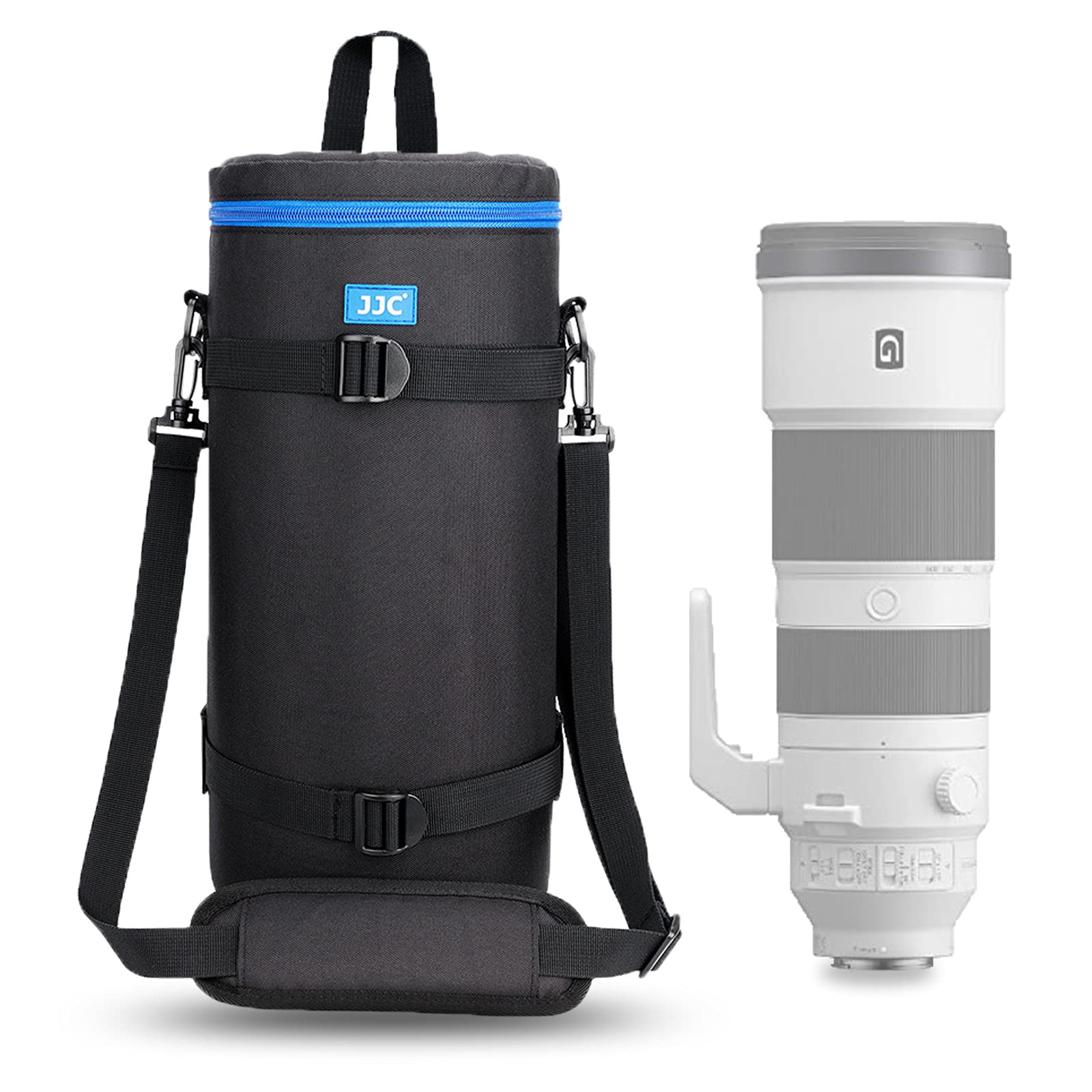 

JJC Telephoto Lens for Sony FE G OSS Nikon Z VR NIKKOR Z 600mm VR S x Polyester Thick Protective Cover with Shoulder Strap Case/Pouch 200-600mm