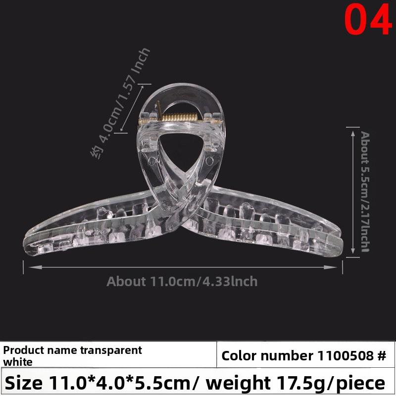 Cross-shaped Large Hairpin Girl's Top Clip Bath Hairpin Back of The Head Grab Clip