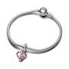 Charm pendentif - PANDORA - Noël - Argent sterling - Rouge - Femme