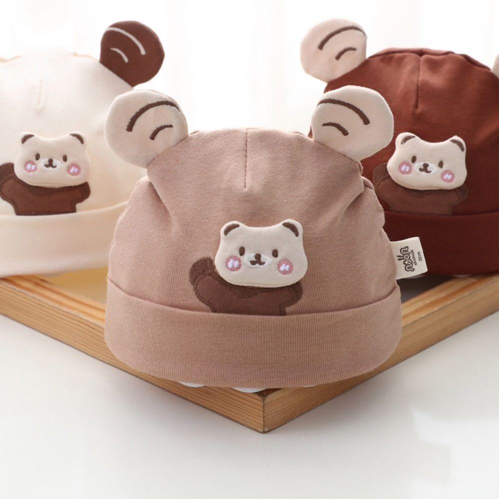Cute Cartoon Knitted Hat Thickened Pullover Hat New Fontanelle Hat Newborn