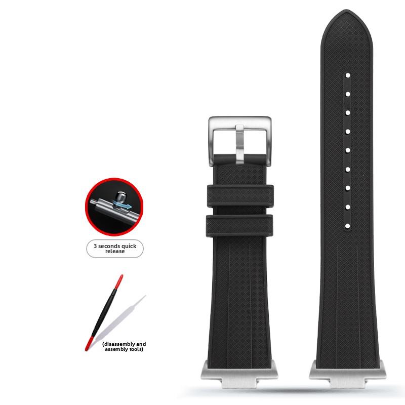 For Tissot 1853 PRX Super Player T137 Watch band t137.407 T137.410 fluoro rubber Metal End Link watch strap 12mm men's Bracelet
