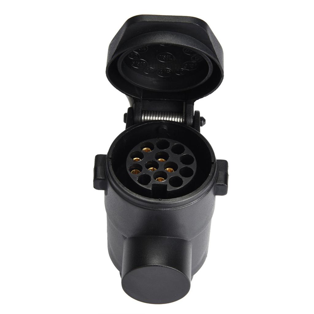 7 To 13 Pin Car Trailer Plug Socket Adapter Converter Caravan Towbar Towing Connector 12V