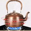 Bollitore in Rame Retrò, Pentola per Bollire l'Acqua in Rame Rosso, Bollitore da Cucina per Bollire il Tè, Aggiungere Pentola per Zuppa, Bollitore per Tè Salutare, 3L