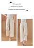 Pantalons stylés à taille haute, coupe ample, raccourcis, jambes larges, pour femmes d'âge moyen et âgées - Confort Printemps/Été