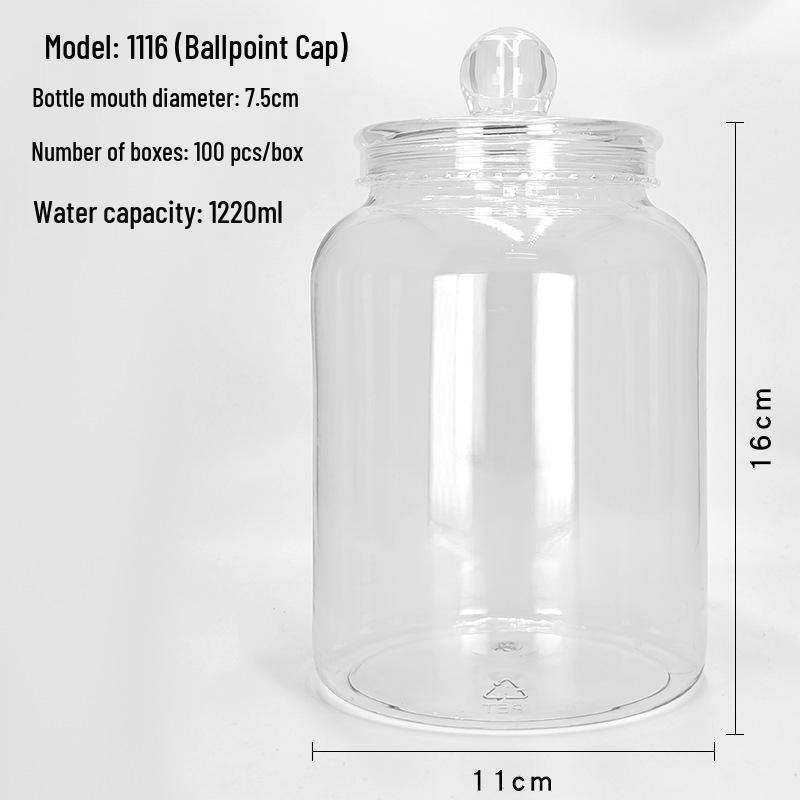 PET-Lagerdose in Lebensmittelqualität für Kräuter, Getreide, Nüsse & Snacks