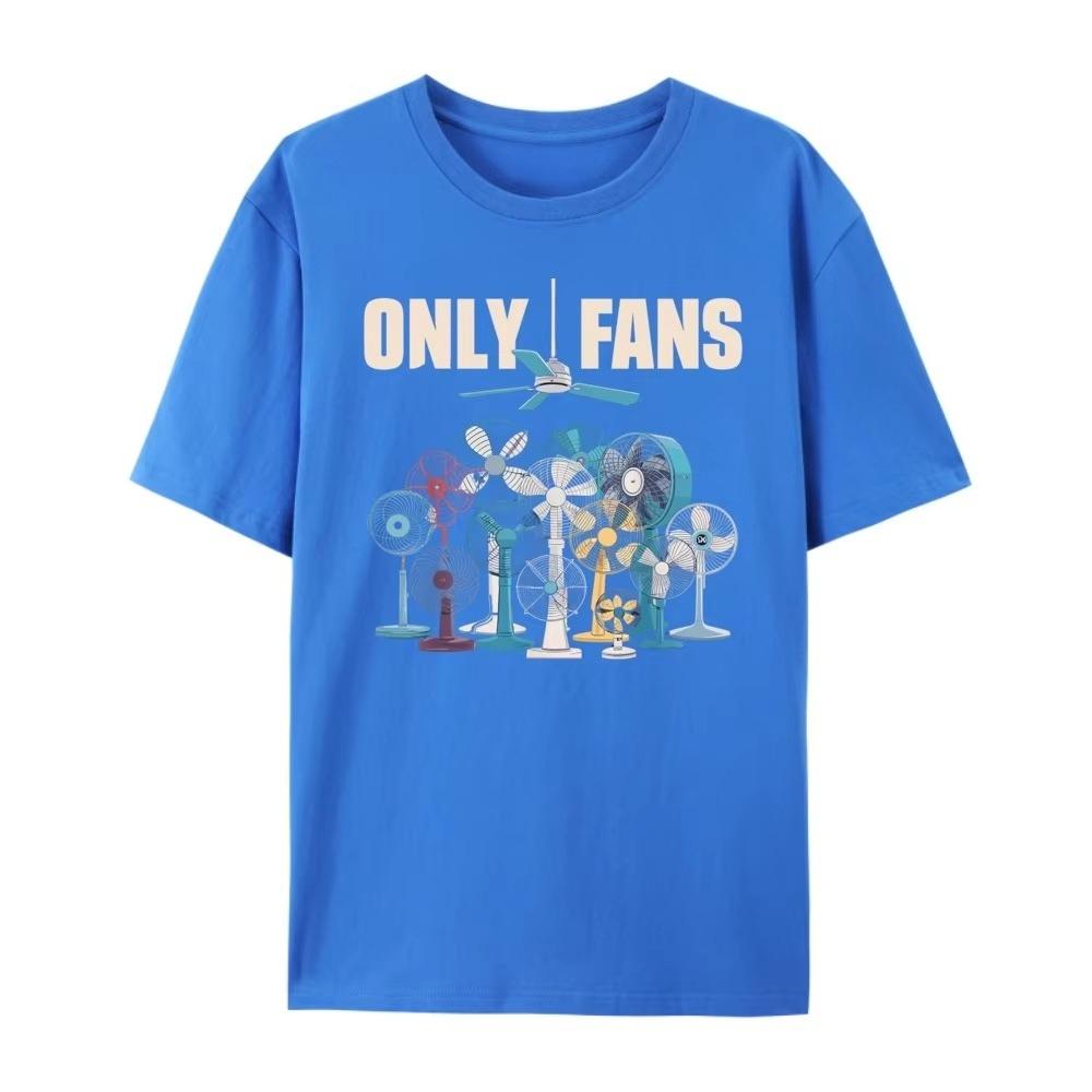 Only Fans Mens Clothing Plus Size Men's Fashion Short Sleeve Clothing Print Cotton Tee Shirts