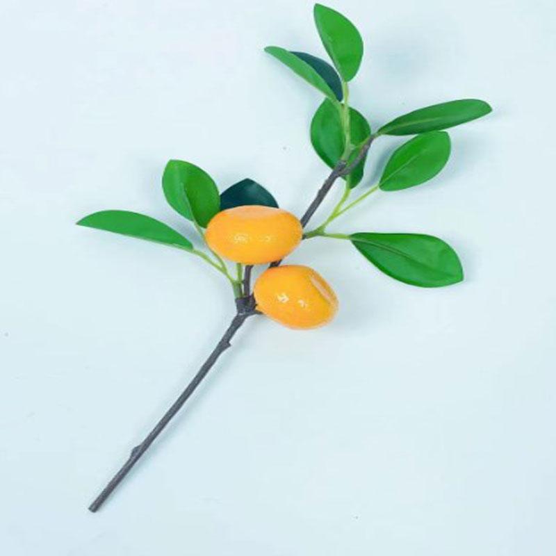 25CM Simulation Fruit Tree Branches and Leaves Hotel Greenery Living Room Model Room Ornaments