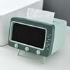 Square Paper Storage Box Phone Holder Tissue Dispenser TV Desktop Tissue Box  Household