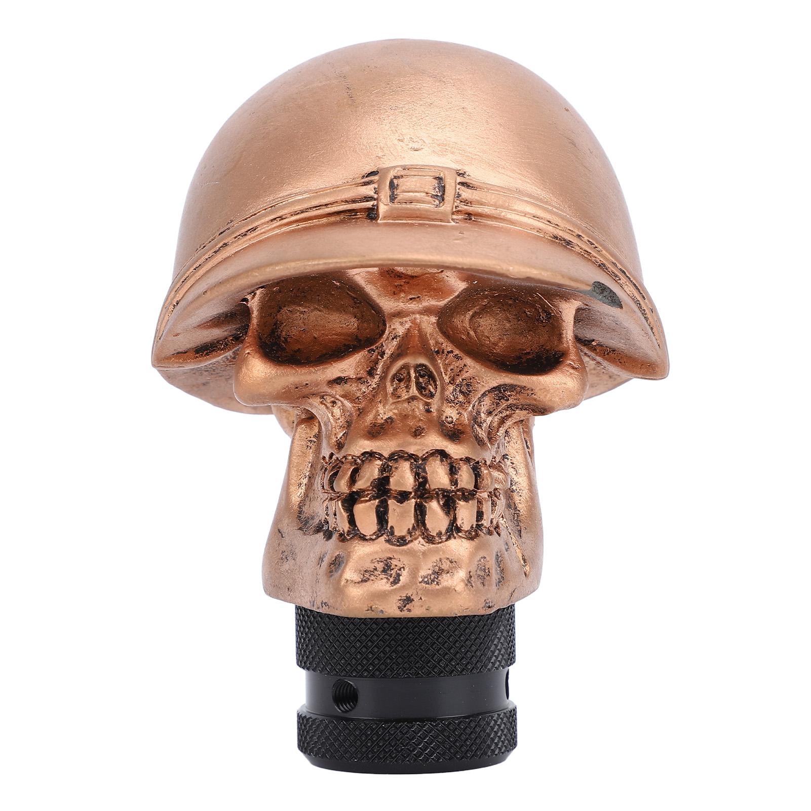 

Набалдашники на рычаг переключения передач из смолы, удобный захват, набалдашник на рычаг переключения передач в виде черепа с 3 адаптерами для большинства механических КПП