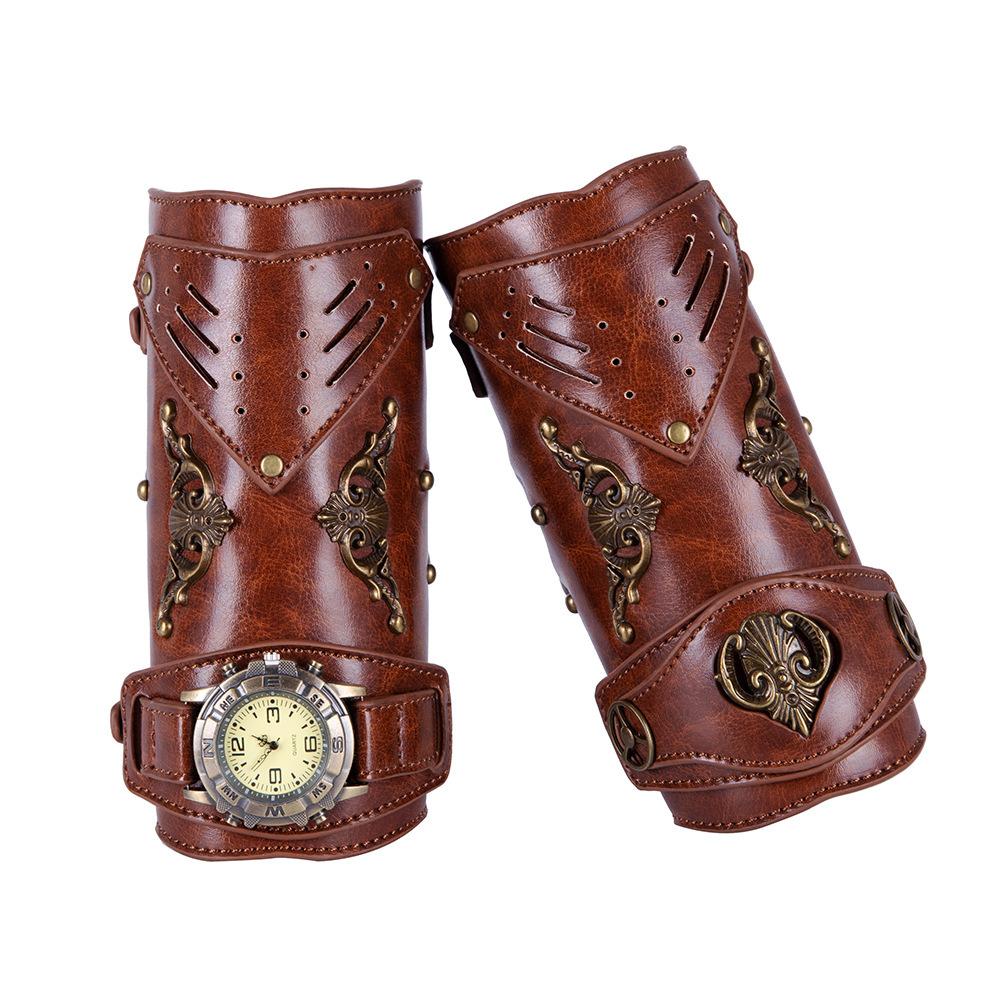 Temu Vintage Style Steampunk Bracelet Female Halloween Bracer Festival Party Arm Ring Costume Bracelet