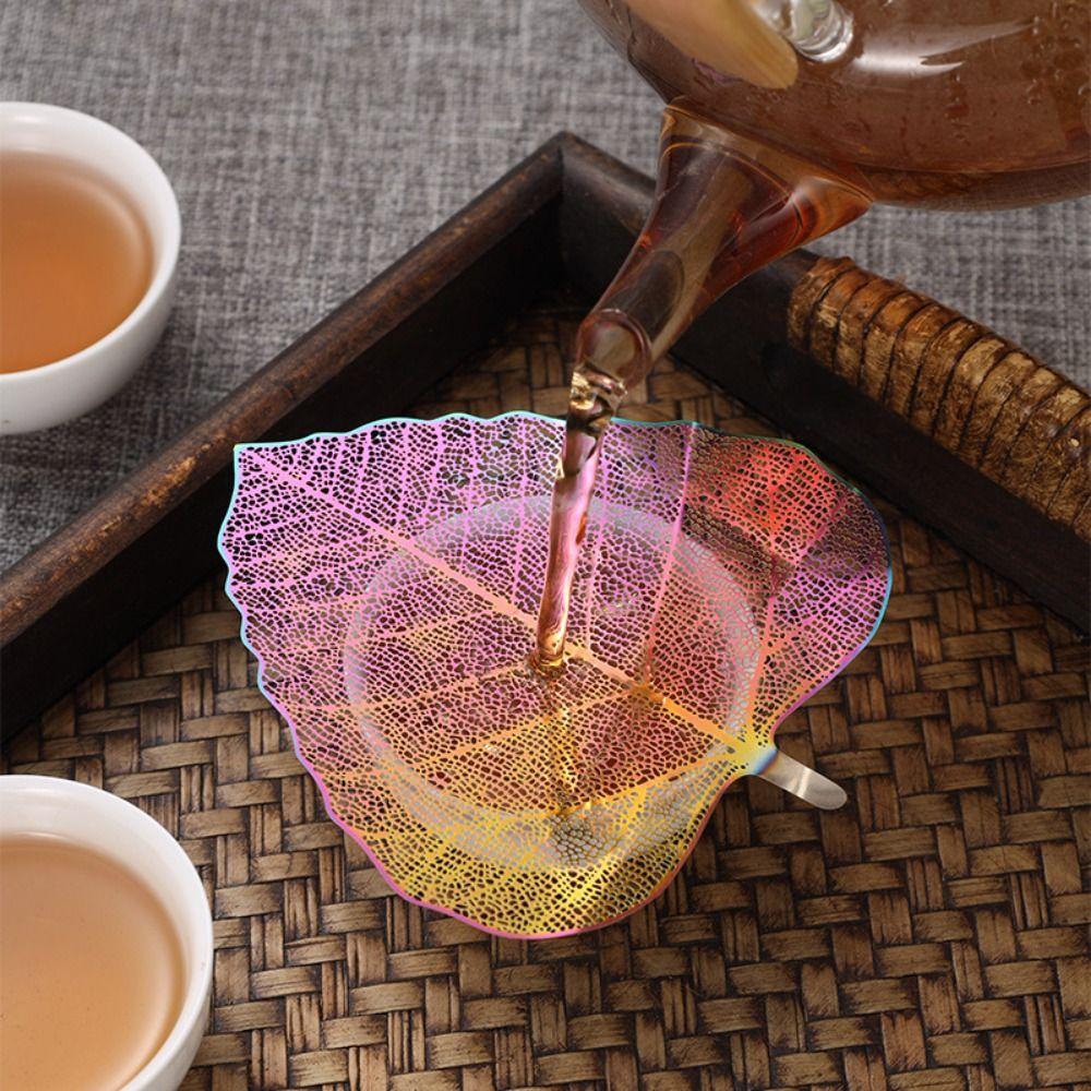 1 Pair Leaf Shape Tea Infuser Hollow Out Bodhi Leaf Tea Infuser Leaf Tea Filter Tea Lover Gift