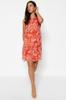 Women's Fashion Casual Sleeveless Mini Multicolor Tulle Fitted Body-Fitting Mini Gathered Zero Sleeve Flexible Knitted Dress