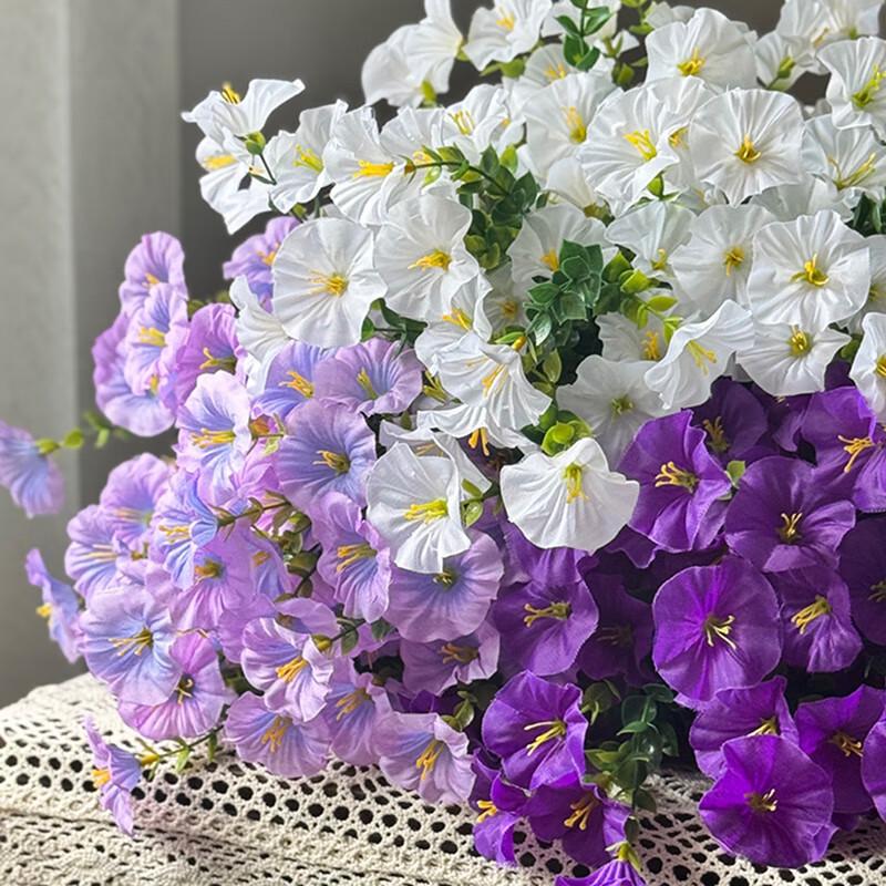 Artificial Morning Glory Flowers (10-Pack)