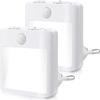 Stepless Dimming Night Light with Motion Sensor - Adjustable Pure & Warm White