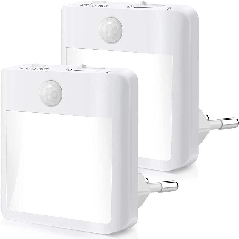 Stepless Dimming Night Light with Motion Sensor - Adjustable Pure & Warm White